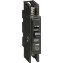Schneider Electric QOU115 Miniature Circuit Breakers QOU 15A 1-Pole 120 VAC / 240 VAC 48 VDC 10kA