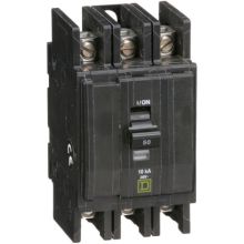 Schneider Electric QOU350 Miniature Circuit Breakers QOU 50A 3-Pole 240 VAC 48 VDC 10kA