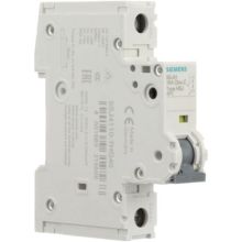 SIEMENS 5SJ4 110-7HG40 240VAC 14kA, 1-pole, C curve, 10A, D=70mm UL489, equal polarity Miniature Circuit Breakers