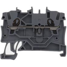 WAGO 2000-1201 TOPJOB®S feedthrough terminal block; rail mount; 2-conductor; 3.5 mm wide; gray