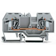 WAGO 282-901 2-conductor through terminal block; 6 mm<sup>2</sup>; center marking; for DIN-rail 35 x 15 and 35 x 7.5; CAGE CLAMP®; 6,00 mm<sup>2</sup>; gray