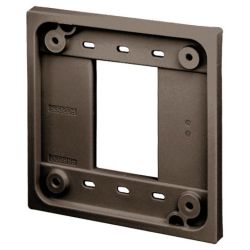BRYANT ADAPB Straight Blade Device, Accessories, 1 and 2 Gang Adapter Plate, Quad-Plex Receptacle, Brown, Single Pack