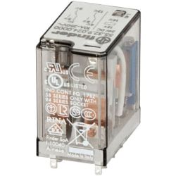 finder 55.32.9.024.0000 Plug-in Two-Pole 10A 24VDC AgNi DPDT General Purpose Relay 55 SERIES
