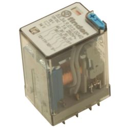 finder 55.34.9.012.0040 Plug-in Four-Pole 7A 12VDC AgNi 4PDT Lockable Test Button Mechanical Indicator General Purpose Relay 55 SERIES