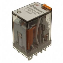 finder 56.32.8.024.0040 Plug-in Two-Pole 12A 24VAC AgNi DPDT Lockable Test Button Mechanical Indicator Miniature Power Relay 56 SERIES