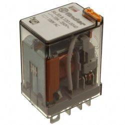 finder 56.32.8.120.0040 Plug-in Two-Pole 12A 120VAC AgNi DPDT Lockable Test Button Mechanical Indicator Miniature Power Relay 56 SERIES