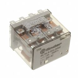 finder 56.34.8.024.0000 Plug-in Four-Pole 12A 24VAC AgNi 4PDT Miniature Power Relay 56 SERIES