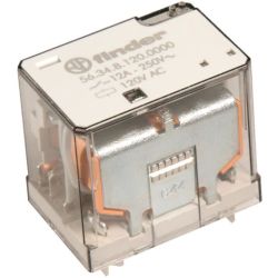finder 56.34.8.120.0000 Plug-in Four-Pole 12A 120VAC AgNi 4PDT Miniature Power Relay 56 SERIES