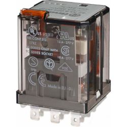 finder 62.33.8.024.0040 Plug-in Three-Pole 24VAC AgCdO 3PDT Lockable Test Button Mechanical Indicator Power Relay 16A 62 SERIES