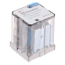 finder 62.33.9.012.0040 Plug-in Three-Pole 12VDC AgCdO 3PDT Lockable Test Button Mechanical Indicator Power Relay 16A 62 SERIES