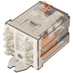 finder 62.82.8.120.4000 Faston 250 (6.3 x 0.8 mm) with Rear Flange Mount 2-Pole 120VAC AgSnO2 (standard for versions 4800) DPDT Power Relays 16A