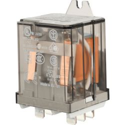 finder 62.83.8.120.0000 Faston 250 (6.3 x 0.8 mm) with Rear Flange Mount Three-Pole 120VAC AgCdO 3PDT Power Relay 16A 62 SERIES