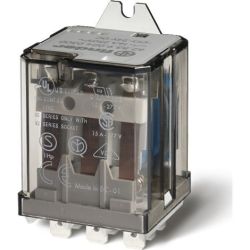 finder 62.83.9.024.0040 Faston 250 (6.3 x 0.8 mm) with Rear Flange Mount Three-Pole 24VDC AgCdO 3PDT Power Relay 16A 62 SERIES
