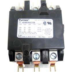 SIEMENS 42GE35AJ106 Furnas 60hp 3-Poles 90A 120A 24VAC Class 42 Definite Purpose Contactor