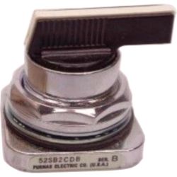 SIEMENS 52SB2CDB Furnas Selector Switches Metal Spring Return from Right Long Lever 3 Position Operator Only White Insert Non-Illuminated