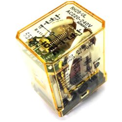 IDEC Izumi RH2B-ULAC220-240V Relays Plug-In DPDT 10A 220-240VAC LED Blade Terminal