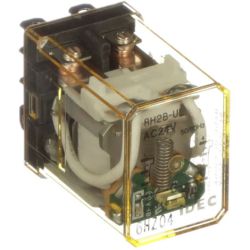 IDEC Izumi RH2B-ULAC24V Relays Plug-In DPDT 10A 24VAC LED Blade Terminal