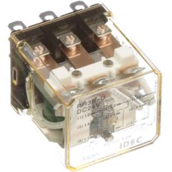 IDEC Izumi RH3B-UDC24V Relay Plug-In 3PDT 10A 24VDC Blade Terminal