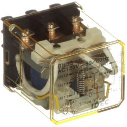 IDEC RH3B-ULAC120V Relay Plug-In 3PDT 10A 120VAC LED Blade Terminal