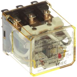 IDEC Izumi RH3B-ULDC24V Relays Plug-In 3PDT 10A 24VDC LED Blade Terminal
