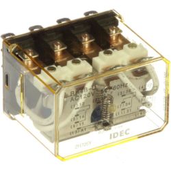 IDEC RH4B-UAC120V Relay Plug-In 4PDT 10A 120VAC Blade Terminal
