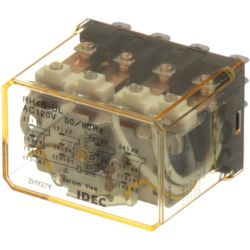 IDEC Izumi RH4B-ULAC120V Relay Plug-In 4PDT 10A 120VAC LED Blade Terminal