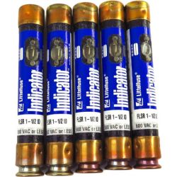 Littelfuse FLSR-1-1/2-ID POWR-GARD Class RK5 Time Delay Current Limiting Dual Element 600VAC 300VDC 1.5A Indicating Fuses