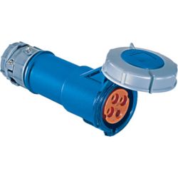 MENNEKES ME420C9W 20A 3-Phase 250VAC 3-Poles 4-Wires Blue 60309 Pin and Sleeve Watertight Connectors