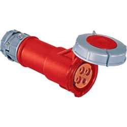 MENNEKES ME430C7W 30A 3-Phase 480VAC 3-Poles 4-Wires Red 60309 Pin and Sleeve Watertight Connectors