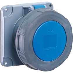 MENNEKES ME460R9W 60A 3-Phase 250VAC 3-Poles 4-Wires Blue 60309 Pin and Sleeve Watertight Receptacles