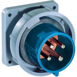 MENNEKES ME530B9W 30A 3-Phase Y 120/208VAC 4-Poles 5-Wires Blue 60309 Pin and Sleeve Watertight Inlets