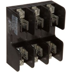 Mersen 20608 Ferraz Shawmut Class H &amp; K 250VAC Fuse Holders Spring Reinforced 3-Pole Box 60A