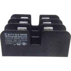 Mersen 30353 Ferraz Shawmut Midget 600VAC Fuse Holders Copper Box 3-Pole 30A