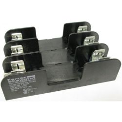 Mersen 60608R Ferraz Shawmut Class R 600VAC 600VDC Fuse Holders 60A Spring Reinforced 3-Pole Box