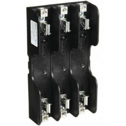 Mersen 61038 Ferraz Shawmut Class H &amp; K 600VAC Fuse Holders Spring Reinforced 3-Pole Box 100A