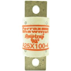Mersen A25X100-4 Ferraz Shawmut Amp-Trap Form 101 Semiconductor Protection Fuse Blades Bolt-in 250VAC 100A