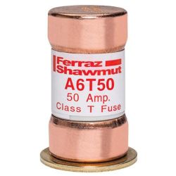Mersen A6T50 Ferraz Shawmut Fast Acting/Class T UL/CSA Listed Power Fuse 600VAC 300VDC 50A