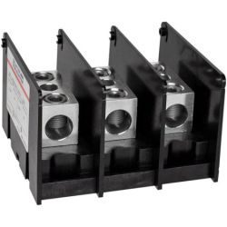 Mersen MPDB67003 Ferraz Shawmut 67003 Intermediate PDB Power Distribution Block 1000VAC 1000VDC 3-Pole 250A AL Aluminum 310A CU Copper Box to Box