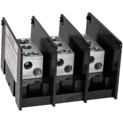 Mersen MPDB67013 Ferraz Shawmut 67013 Intermediate PDB Power Distribution Block 1000VAC 1000VDC 3-Pole 250A AL Aluminum 310A CU Copper Box to Box