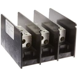 Mersen MPDB67023 Ferraz Shawmut 67023 Intermediate PDB Power Distribution Block 1000VAC 1000VDC 3-Pole 270A AL Aluminum 350A CU Copper Box to Box