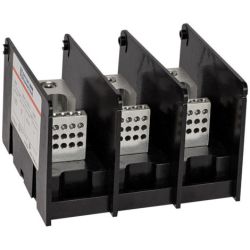 Mersen MPDB67113 Ferraz Shawmut 67113 Intermediate PDB Power Distribution Block 1000VAC 1000VDC 3-Pole 135A AL Aluminum 175A CU Copper Box to Box