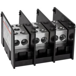 Mersen MPDB67523 Ferraz Shawmut 67523 Intermediate PDB Power Distribution Block 1000VAC 1000VDC 3-Pole 360A AL Aluminum 460A CU Copper Box to Box