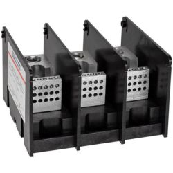 Mersen MPDB67623 Ferraz Shawmut 67623 Intermediate PDB Power Distribution Block 1000VAC 1000VDC 3-Pole 250A AL Aluminum 310A CU Copper Box to Box