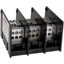 Mersen MPDB67663 Ferraz Shawmut 67663 Intermediate PDB Power Distribution Block 1000VAC 1000VDC 3-Pole 250A AL Aluminum 310A CU Copper Box to Box
