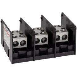 Mersen MPDB69123 Ferraz Shawmut 69123 Large PDB Power Distribution Block 1000VAC 1000VDC 3-Pole 500A AL Aluminum 620A CU Copper Box to Box