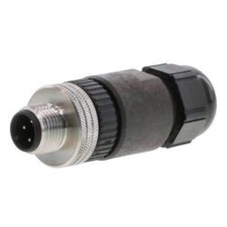 Molex 120071-0039 Micro-Change (M12) Single Keyway with PG9 Cable Fittings, Straight Male, 4 Poles, Cable Diameter 4.10-8.10mm