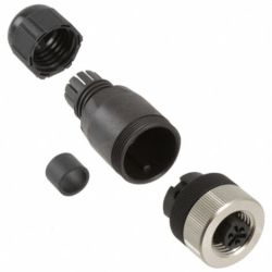 Molex 120075-0015 Micro-Change (M12) Dual Keyways with PG9 Cable Fitting, Straight Female, 3 Poles, Cable Diameter 4.10-8.10mm
