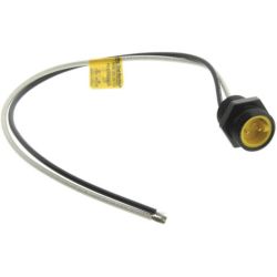 Molex 130013-0076 Mini-Change A-Size Receptacle, 2 Poles, 1/2" - 14 NPT Threads, Male (Straight) to 16 AWG Leads, 0.305m (1.0') Length