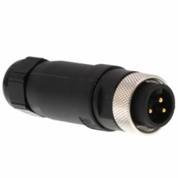 Molex 130017-0008 Mini-Change Field Attachable, Male Connectors, 3 Pole, Cable Range: 5.08-11.43mm Outside Diameter with Internal Threads