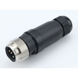 Molex 130017-0011 Mini-Change Field Attachable, Male Connectors, 3 Pole, Cable Range: 5.08-11.43mm Outside Diameter with External Threads
